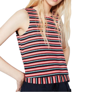 ZARA Striped Crop Top Blouse size small